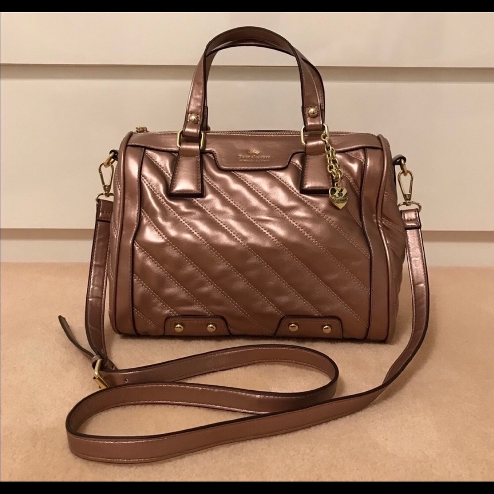🔥24HourSale🔥JUICY COUTURE Rose Gold Metallic Bag